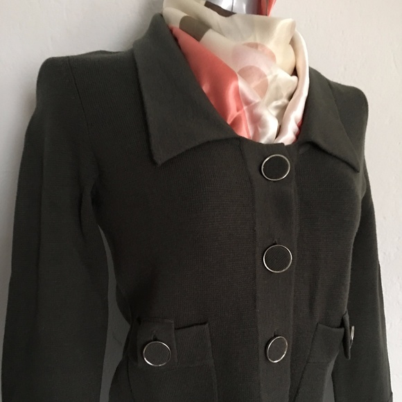 Cardigan sweater NEW, Olive Color - Picture 7 of 8